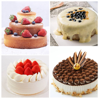2/4 sztuk losowy kolor okrągły kształt formy silikonowe do ciasta naczynia kuchenne do pieczenia akcesoria do ciast DIY desery pianki silikonowe formy do pieczenia 4